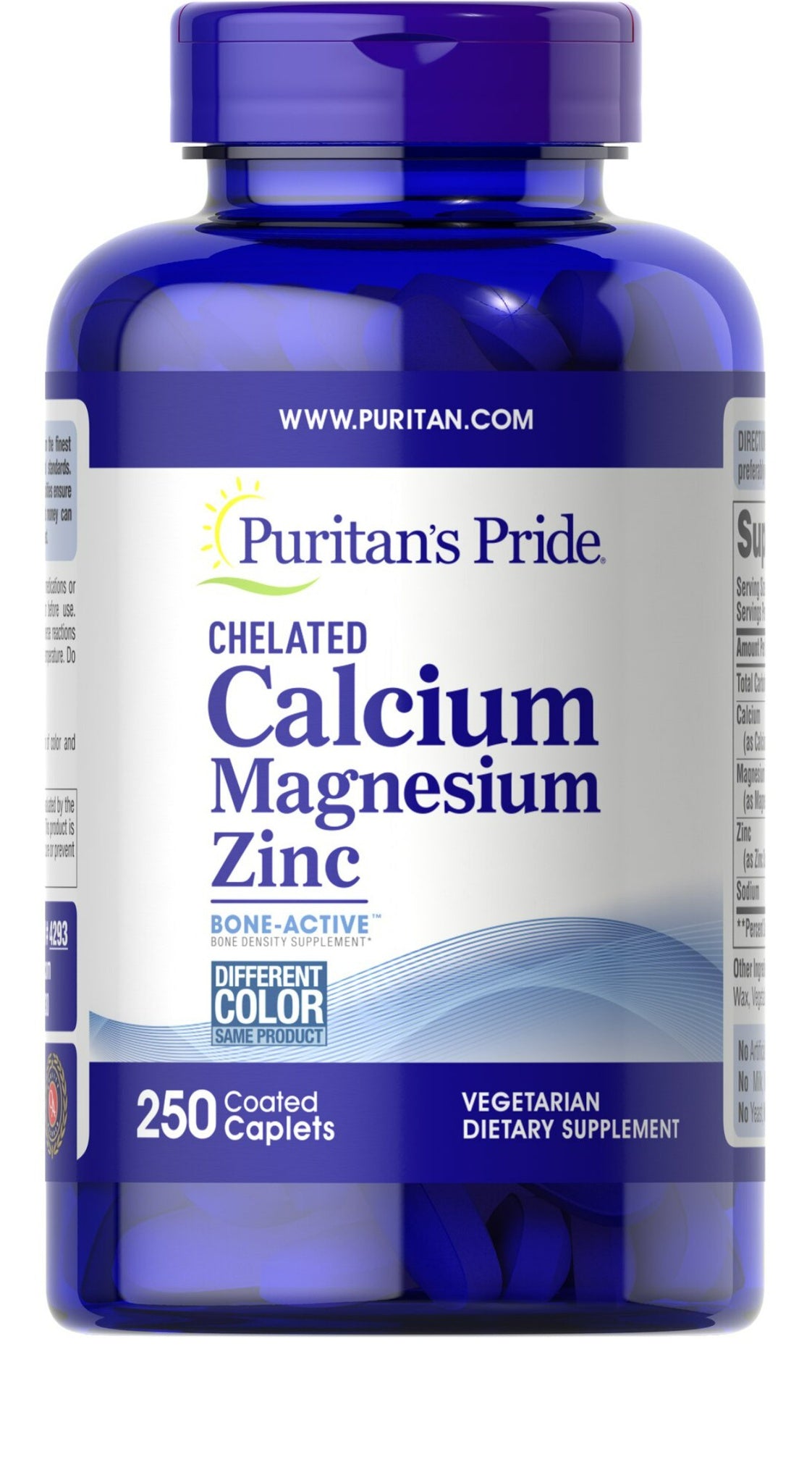 Carbonato de Calcio 600 mg + Vitamina D 125 UI – Puritans Pride Mexico