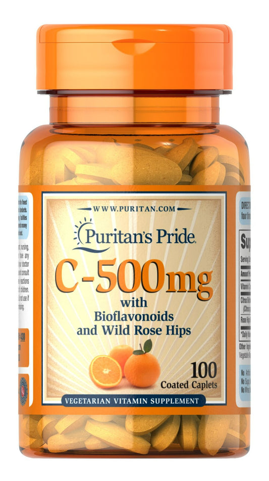 Vitamina C-500mg con Bioflavonoides y Rosa Mosqueta