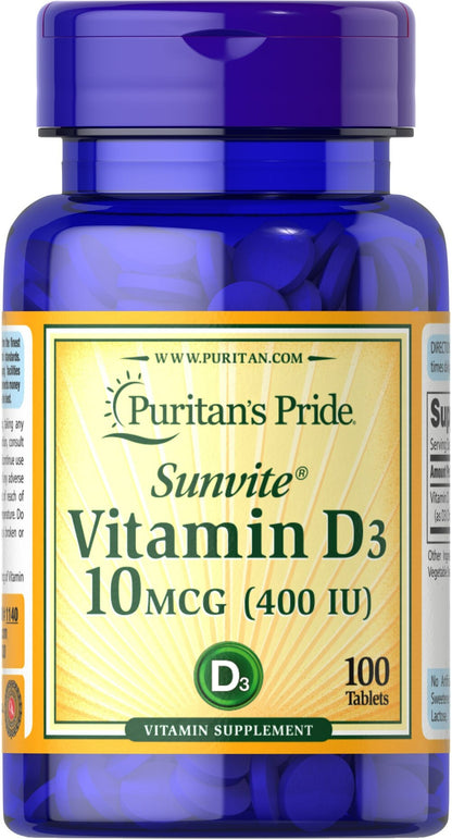 Vitamina D3 10 mcg (400 IU)