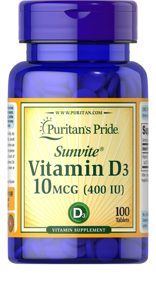 Vitamina D3 10 mcg (400 IU)