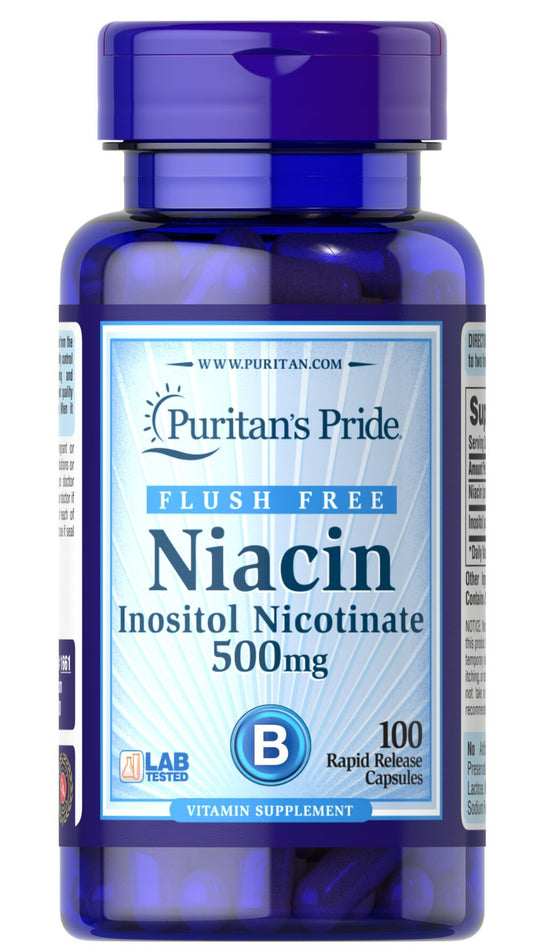 Niacina sin enjuague 500 mg