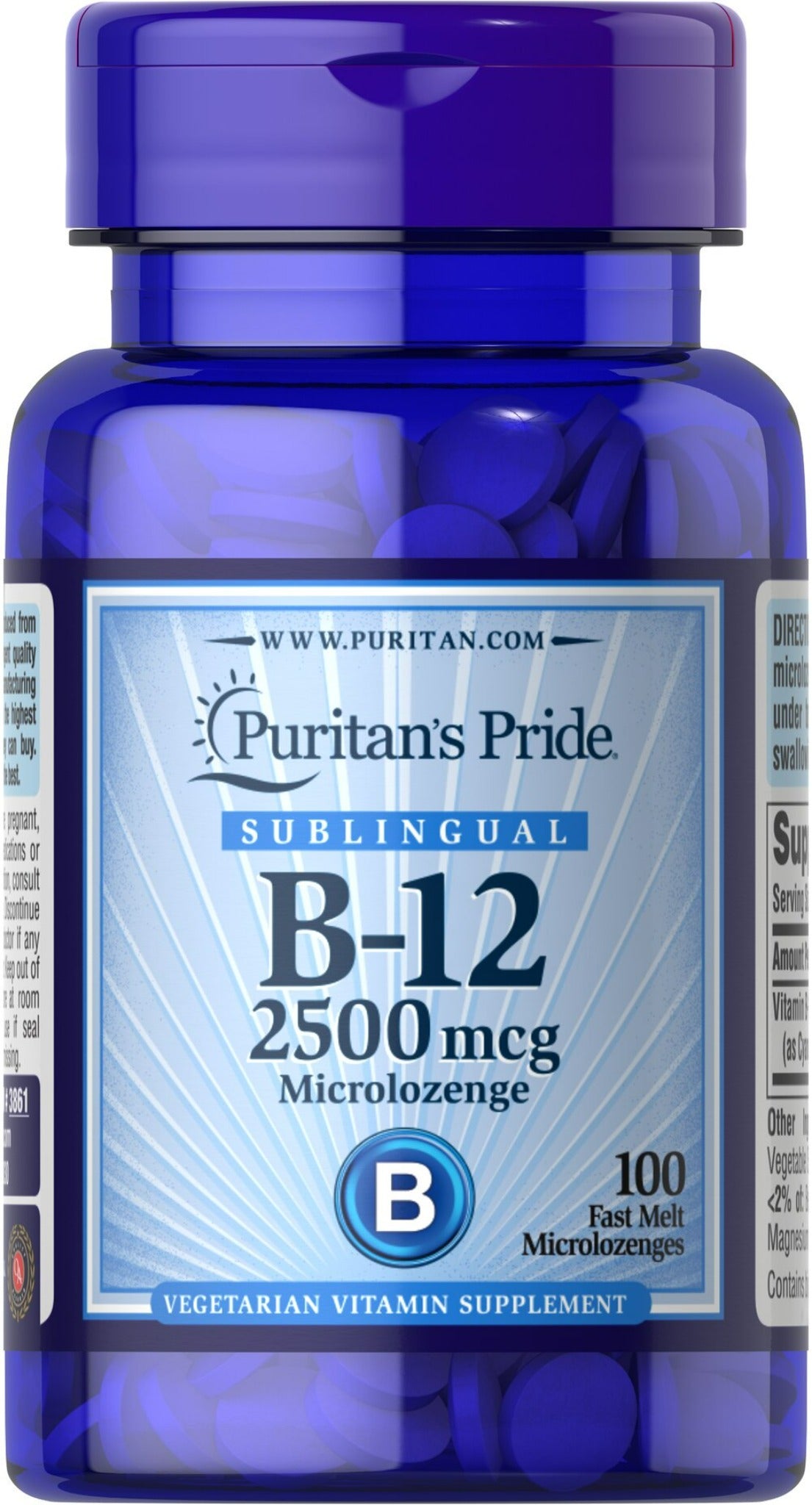 Vitamina B-12 2500 mcg Sublingual