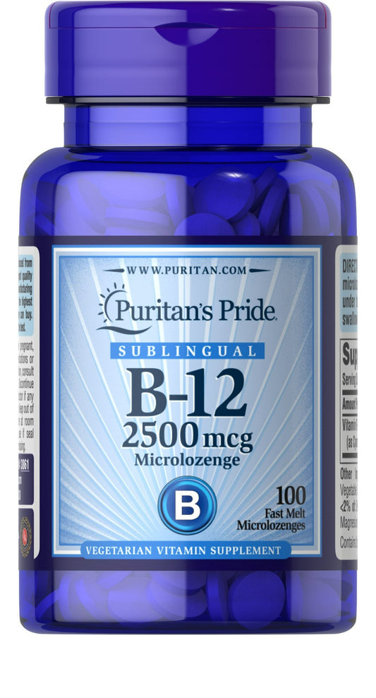 Vitamina B-12 2500 mcg Sublingual