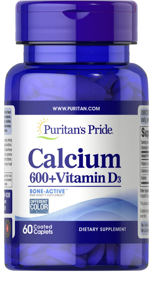 Carbonato de Calcio 600 mg + Vitamina D 125 UI