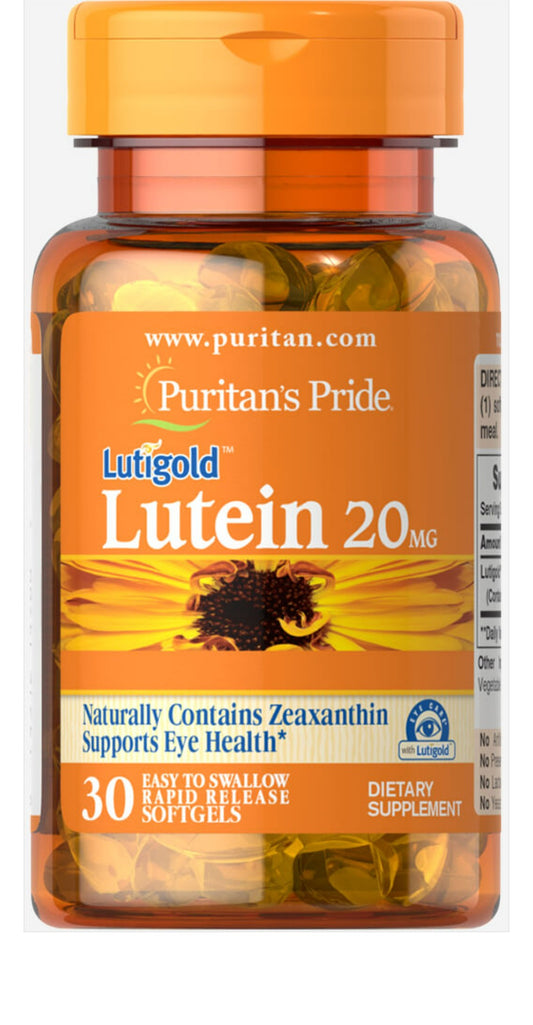 Luteína 20 mg con Zeaxantina