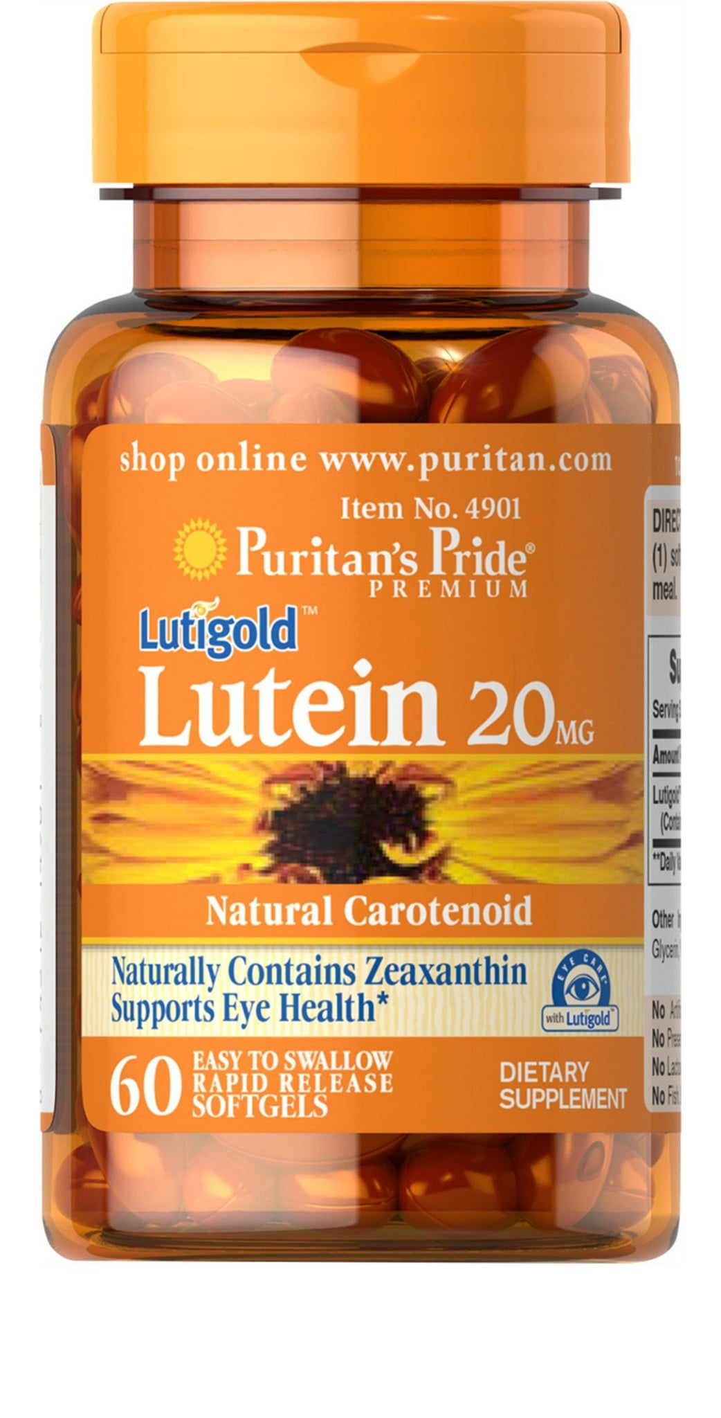 Luteína 20 mg con Zeaxantina