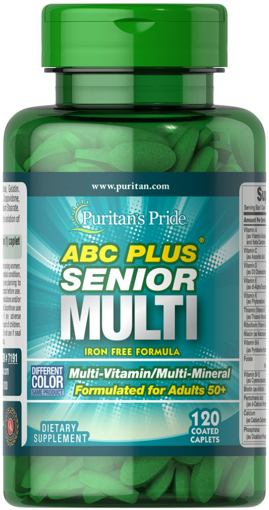 ABC Plus® Fórmula multivitamínica y multimineral para personas mayores