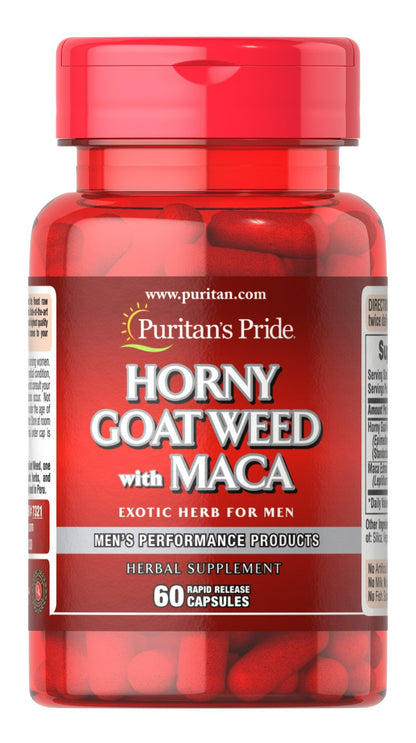 Horny Goat Weed con Maca 500mg / 75mg