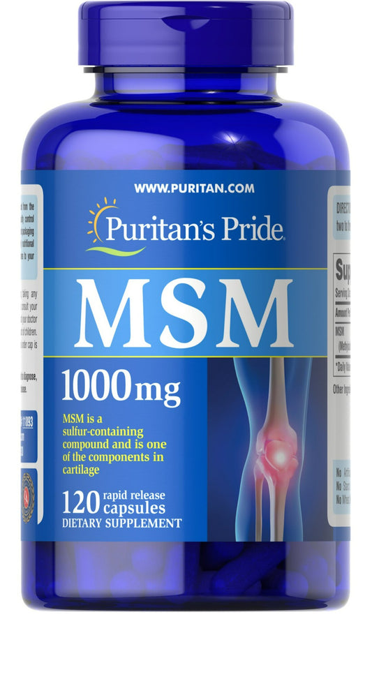 MSM 1000 mg (Fuente de Azufre)