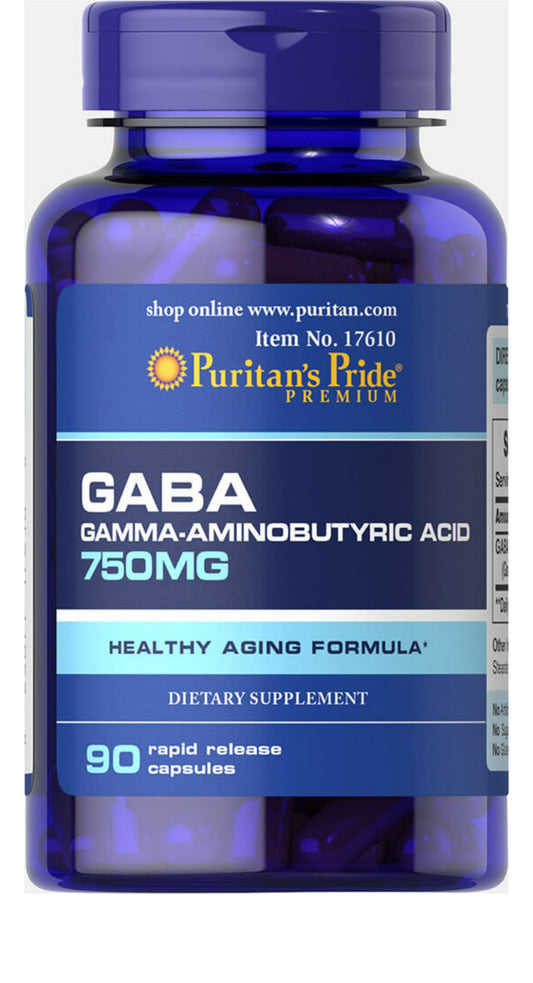 GABA (Ácido Gama Aminobutírico) 750 mg
