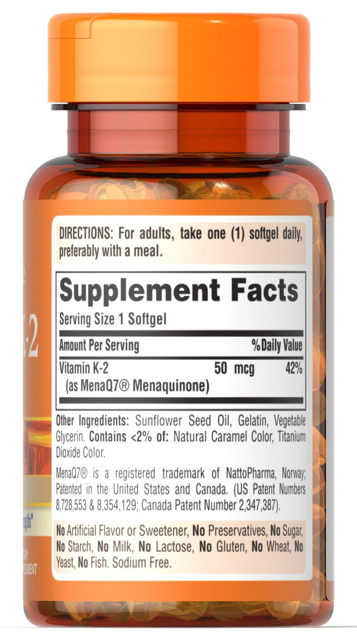 Vitamina K-2 (MenaQ7) 50 mcg