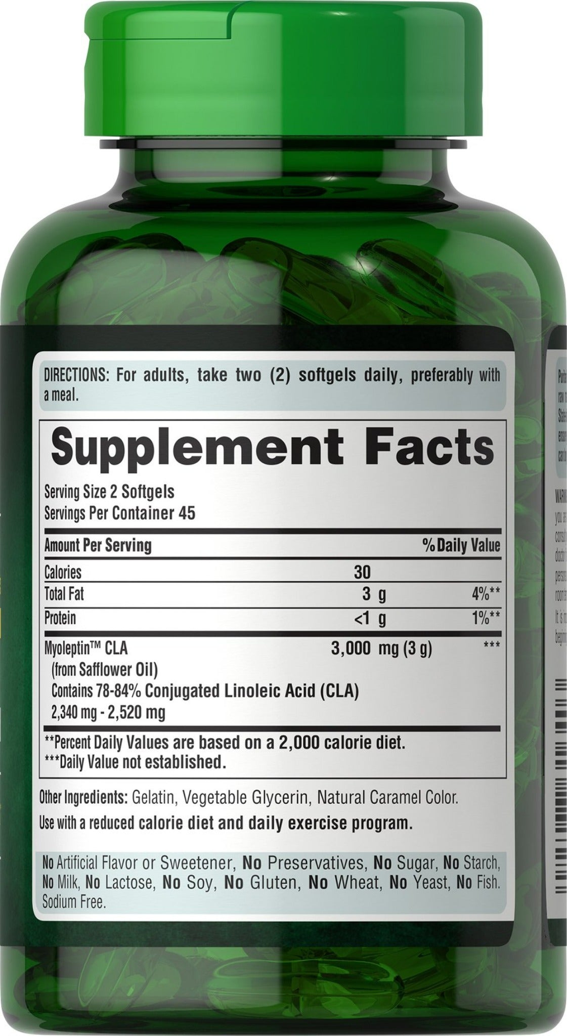 Súper Fuerza Myoleptin™ CLA 1500 mg (Ácido Linoleico)