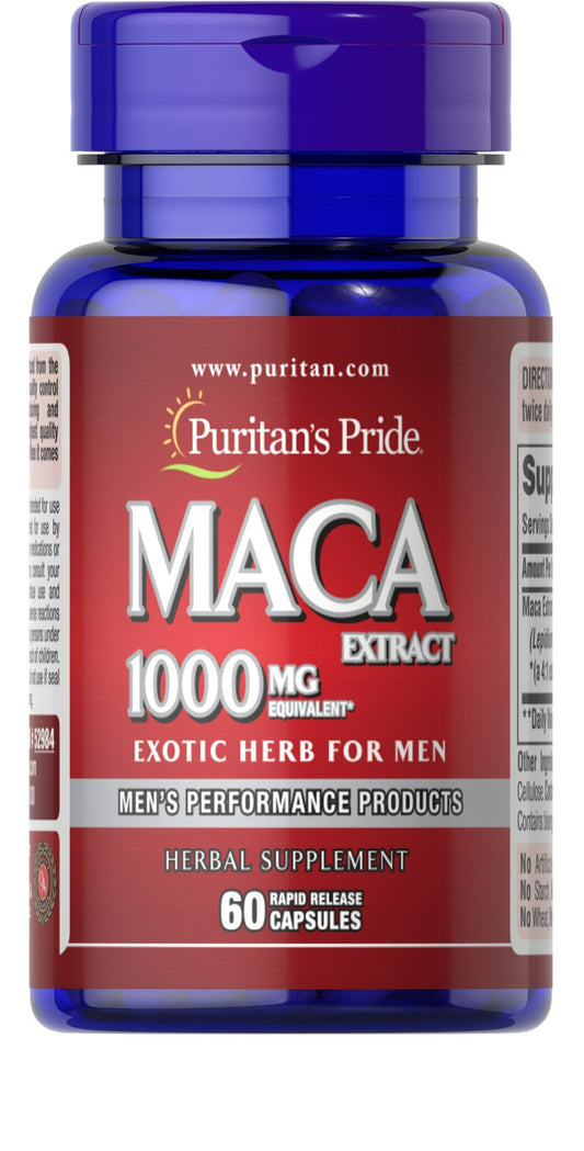 Maca 1000 mg hierba exótica para hombres