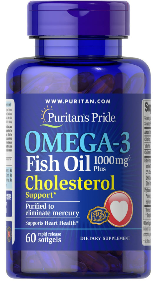 Ômega-3 Óleo de Peixe Plus Suporte Colesterol**
