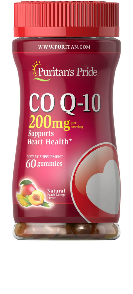 Coenzima Q-10 200 mg Gummies sabor Manga e Pêssego