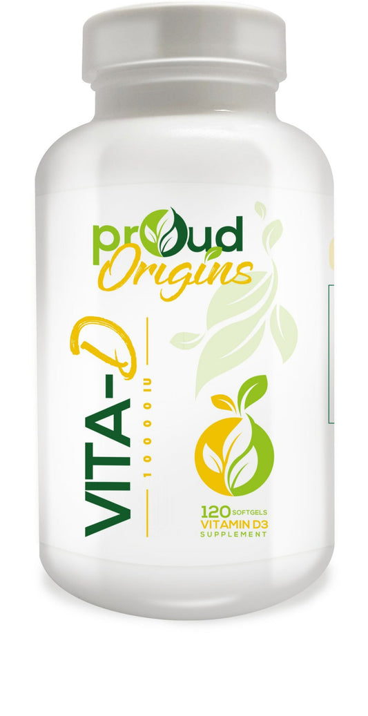 Proud Origins Vitamina D 10 000 UI 120 cápsulas blandas
